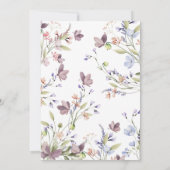 Wildflower Verjaardag Tijdcapsule Kaart (Achterkant)