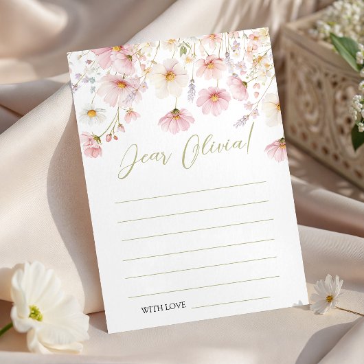 Wildflower Verjaardag Tijdcapsule Kaart