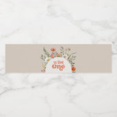 Wildflower Verjaardag Waterfles Labels Waterfles Etiket (Enkel label)