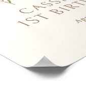 Wildflower Verjaardag Welkomstbord Poster (Hoek)