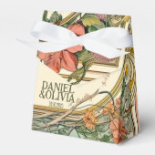 Wildflower Victoriaans grens bruiloft Bedankdoosjes (Voorkant Zijde)