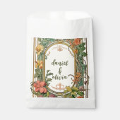 Wildflower Victoriaans grens bruiloft Bedankzakje (Voorkant)
