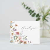 Wildflower Viering Van Het Leven Funeral Bedankt (Staand voorkant)