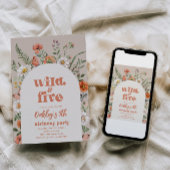 Wildflower Vijfde Verjaardag Feest Uitnodiging