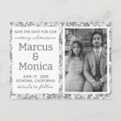 Wildflower Vines Aangepaste foto Opslaan van de da Briefkaart (Voorkant)