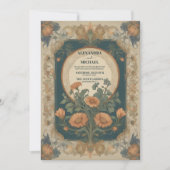 Wildflower Vintage bruiloft uitnodiging (Voorkant)