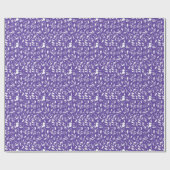 Wildflower Violet Baby shower Cadeaupapier (Vlak)