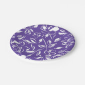 Wildflower Violet Baby shower Papieren Bordje (Gekanteld)