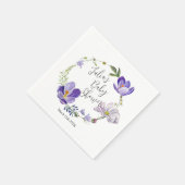 Wildflower Violet Baby shower Servet (Hoek)