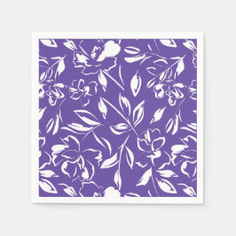 Wildflower Violet Baby shower Servet