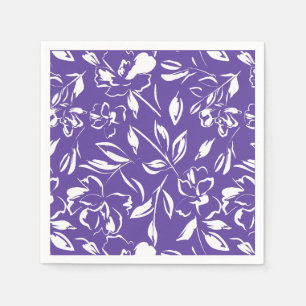 Wildflower Violet Baby shower Servet