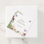 Wildflower vlinder Baby shower Bedankjes Labels (In situ)
