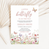 Wildflower vlinder Baby shower Kaart