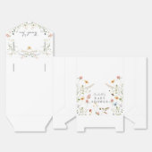 Wildflower vlinder bij Waterverf Baby shower Bedankdoosjes (Ongevouwen)
