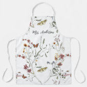 Wildflower vlinder gepersonaliseerd schort (Voorkant)
