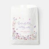 Wildflower vlinder kisses Baby shower Bedankzakje (Voorkant)