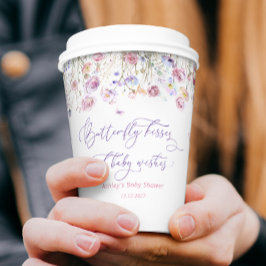 Wildflower vlinder kisses Baby shower papier cup Papieren Bekers
