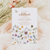 Wildflower vlinder meisje Baby shower Kaart