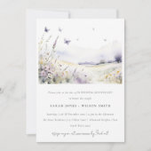 Wildflower vlinder veld bruiloft Jubileum Kaart (Voorkant)