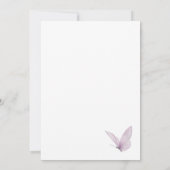 Wildflower vlinder Vrijgezellenfeest Kaart (Achterkant)