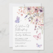Wildflower vlinder Vrijgezellenfeest Kaart (Voorkant)