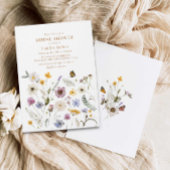 Wildflower vlinder Vrijgezellenfeest Kaart