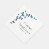 Wildflower & Vlinder Vrijgezellenfeest Papier Servet (Hoek)