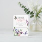 Wildflower vlinderkruik Bohemian luier Raffle Informatiekaartje (Staand voorkant)