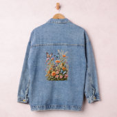 Wildflower Vlinders Bloemtuin Waterverf Denim Jacket (Hangar)