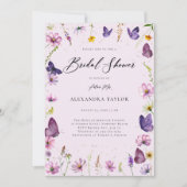 Wildflower Vlinders Boho Garden Vrijgezellenfeest Kaart (Voorkant)