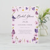 Wildflower Vlinders Boho Garden Vrijgezellenfeest Kaart (Staand voorkant)