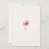 Wildflower Vlinders Boho Ivoor Vrijgezellenfeest Kaart (Achterkant)