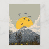 Wildflower Volcano Mountain Briefkaart (Voorkant)