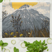 Wildflower Volcano Mountain Theedoek (Gevouwen)