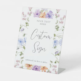 Wildflower Vrijgezellenfeest aangepaste tekst teke Reclamebord Met Voetstuk