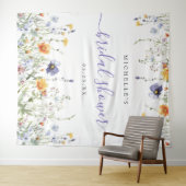 Wildflower Vrijgezellenfeest achtergrond Wandkleed (In Situ (horizontaal))