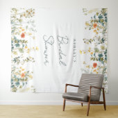 Wildflower Vrijgezellenfeest achtergrond Wandkleed (In Situ (horizontaal))