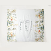 Wildflower Vrijgezellenfeest achtergrond Wandkleed (Voorkant (horizontaal))