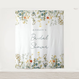 Wildflower Vrijgezellenfeest achtergrond Wandkleed