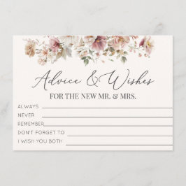 Wildflower Vrijgezellenfeest Advies en Wensen Informatiekaartje