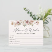 Wildflower Vrijgezellenfeest Advies en Wensen Informatiekaartje (Staand voorkant)