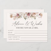 Wildflower Vrijgezellenfeest Advies en Wensen Informatiekaartje (Voorkant / Achterkant)