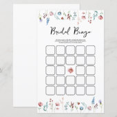 Wildflower vrijgezellenfeest bingogame (Voorkant / Achterkant)