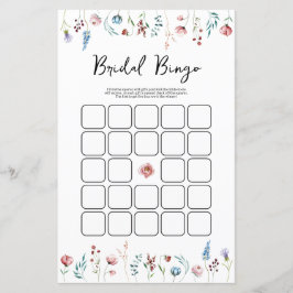 Wildflower vrijgezellenfeest bingogame