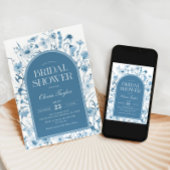 Wildflower Vrijgezellenfeest Bloemblauw Kaart