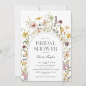 Wildflower Vrijgezellenfeest Bloemenboog Kaart (Voorkant)