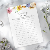 Wildflower Vrijgezellenfeest Bruiloft A-Z Spel Kaa Kaart