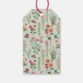 Wildflower Vrijgezellenfeest Dank u Cadeaulabel (Achterkant)