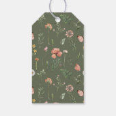 Wildflower Vrijgezellenfeest Dank u Label Cadeaulabel (Achterkant)