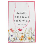 Wildflower Vrijgezellenfeest Dank u Medium Cadeauzakje (Voorkant)